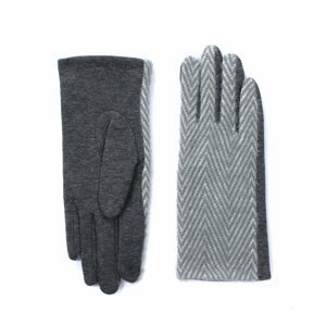 Sivé vzorované rukavice Natalie
