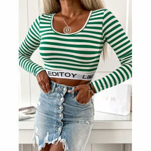 Pásikavý crop-top YULI veľkosť: one size