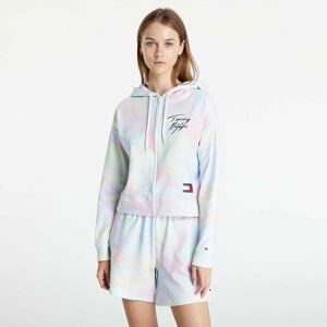 Tommy Hilfiger 85 Cropped Zip Hoodie Print Cloudy Haze