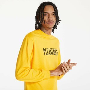 PLEASURES Tickle Logo Long Sleeve T-Shirt Gold