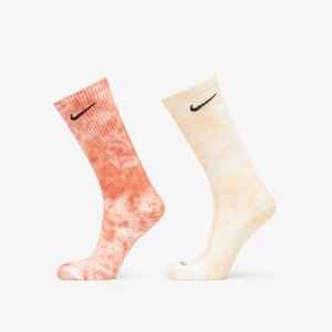 Nike Everyday Plus Cushioned Tie-Dye Crew Socks 2-Pack Multi-Color