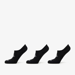 Nike Everyday Plus Cushioned Footie 3-Pack Socks Black/ White