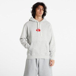 Nike Sportswear Swoosh League French Terry Pullover Hoodie Grey Heather/ Grey Heather/ University Red