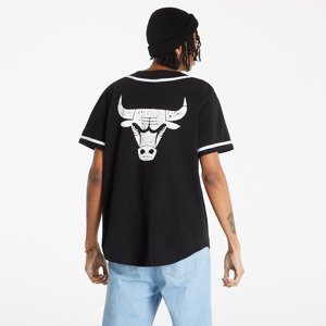 New Era Distressed Logo Button Up Tee Chibul Blk