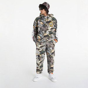 HERON PRESTON Hoodie Camo Flaming Sleeve Camouflage Green