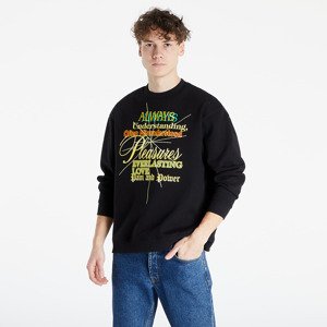 PLEASURES Faith Crewneck Sweatshirt Black