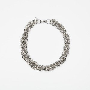 RAF SIMONS Cluster Chain Necklace Silver