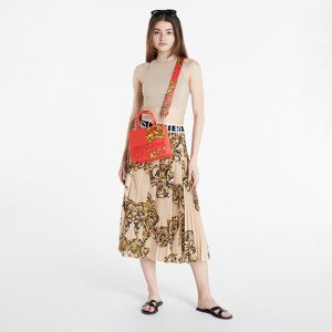 Versace Jeans Couture Light Crepe Print Garland Skirt Beige