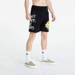 MARKET Smiley Don'T Happy, Be Worry Sweatshorts Black