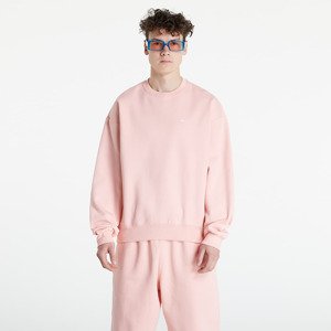 NikeLab Solo Swoosh Men's Fleece Crew Bleached Coral/ White