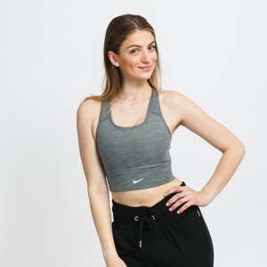 Nike W NK DF Swoosh Long Line Bra Melange Olive