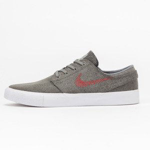 Nike Zoom Janoski Flyleather RM Tumbled Grey/ University Red