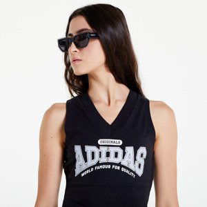 adidas Cropped Bodycon Vest Black