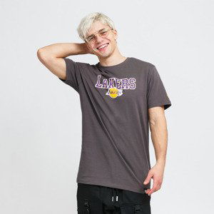 New Era Bball Hoop Graphic Tee Dark Gray