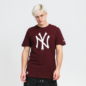 New Era MLB Seasonal Team Logo Tee NY Dark Bordeaux