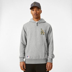 New Era LA Dodgers Logo Infill Grey Hoodie Grey Heather