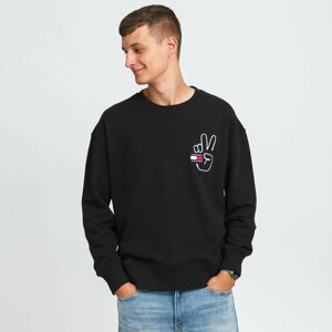 TOMMY JEANS M Badge Peace Crew Black