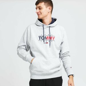 TOMMY JEANS Essential Graphic Hoodie Melange Gray