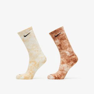 Nike Everyday Plus Cushioned Tie-Dye Crew Socks 2-Pack Multi-Color