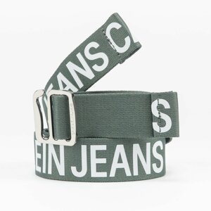 CALVIN KLEIN JEANS Slider Tape Belt 35mm Green/ White