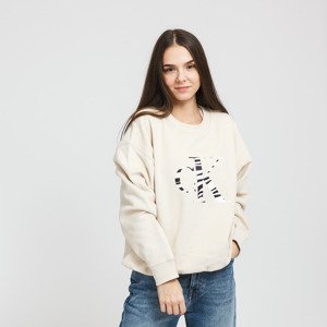 CALVIN KLEIN JEANS W Zebra CK Crew Neck Cream