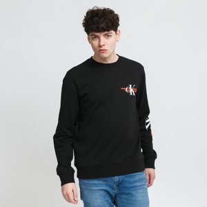 CALVIN KLEIN JEANS M CK Urban Graphic Logo Crew Black