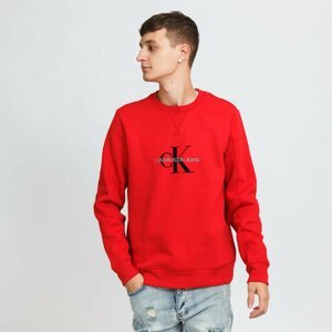 CALVIN KLEIN JEANS Archival Monogram Crew Red