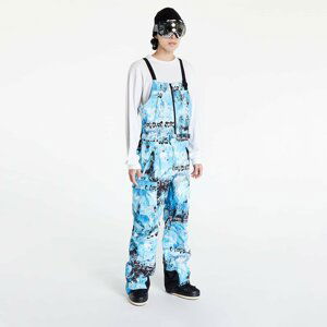 The North Face M Printed Dragline Bib Blue/ Never a Face Print