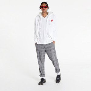 Comme des Garçons PLAY Full Zip Hoodie White