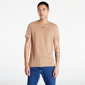 Calvin Klein Jeans Stacked Logo Tee Timeless Camel