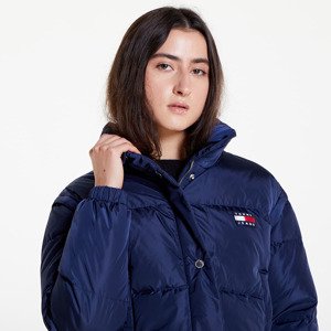 Tommy Jeans Badge Crop Vest Down Puffer Jacket Twilight Navy