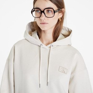 Calvin Klein Jeans Badge Oversized Hoodie Eggshell