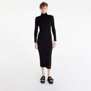 Calvin Klein Jeans Logo Tape Roll Neck Dress Black