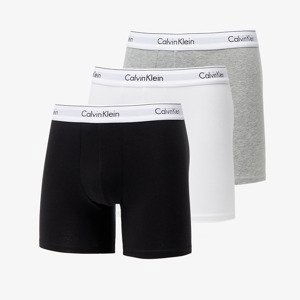 Calvin Klein Modern Cotton Stretch Boxer Brief 3-Pack Black/ White/ Grey Heather