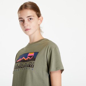 Napapijri S-Cold Ss Crop Tee Green Lichen