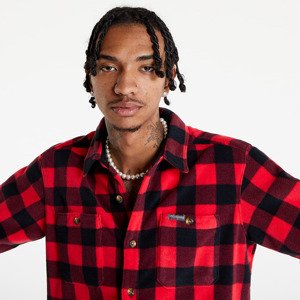 Columbia Flare Gun™ Fleece Over Shirt Mountain Red Check