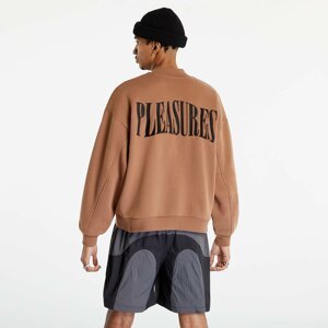 Pleasures Karat Quarter Zip Fleece Hoodie Brown