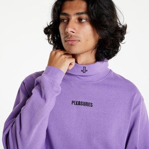 PLEASURES Gathering Turtle Neck Long Sleeve Tee Purple