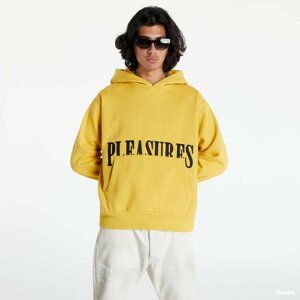 PLEASURES Latex Hoodie Mustard