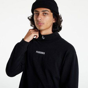 PLEASURES Gathering Turtle Neck Long Sleeve Tee Black