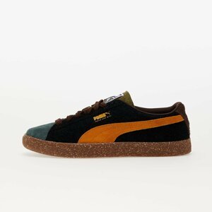 Puma x P.A.M. Suede VTG Dark Chocolate-Burnt Olive-Orange Brick-Balsam Green