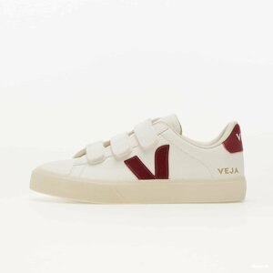 Veja Recife Chrome Free Leather Marsala W White