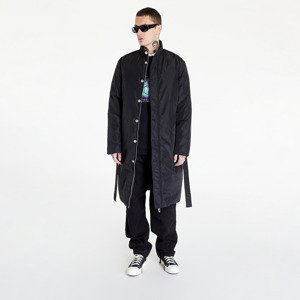 Han Kjøbenhavn Nylon Padded Logo Button Coat Black