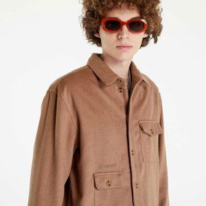 Han Kjøbenhavn Wool Boxed Overshirt Brown Melange