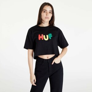 HUF Gummed S/S Crop Tee Black