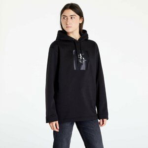 Calvin Klein Jeans Woven Label Oversized Hoodie Black