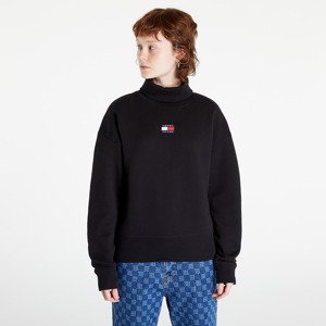 Tommy Jeans Boxy Badge Turtleneck Black