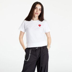 Comme des Garçons PLAY Short Sleeve Knit T-Shirt White