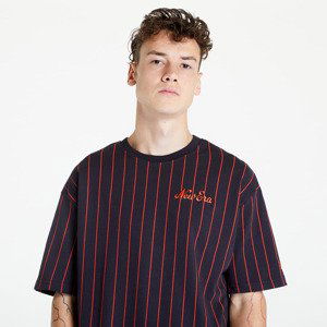 New Era Oversized Pinstripe Tee Navy/ Red