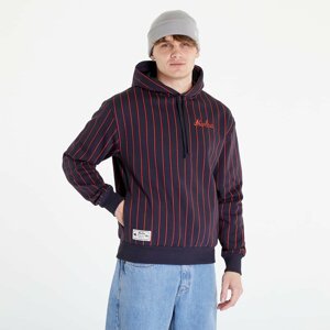 New Era Oversized Pinstripe Hoody Navy/ Red